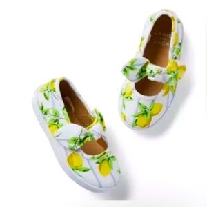 NEW Janie and Jack lemon sneakers size 8